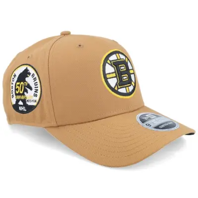 New Era - NHL Beige adjustable Keps - Hatstore Exclusive x Boston Bruins 50th Anniversary 9SEVENTY Bronze Adjustable @ Hatstore