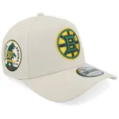 New Era - NHL Beige adjustable Keps - Hatstore Exclusive x Boston Bruins 9FORTY 50th Anniversary Stone A-Frame Adjustable @ Hatstore