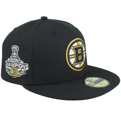New Era - NHL Svart fitted Keps - Hatstore Exclusive x Boston Bruins Stanley Cup 11 59FIFTY Black Fitted @ Hatstore