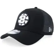 New Era - NHL Svart trucker Keps - Boston Bruins 9FORTY Black/White A-frame Trucker @ Hatstore