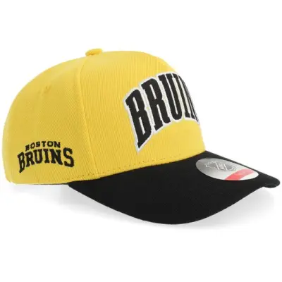 Outerstuff - NHL Gul adjustable Keps - Kids Boston Bruins Mvp Pro Pinch Yellow/Black A-frame Adjustable @ Hatstore
