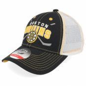 Outerstuff - NHL Svart trucker Keps - Kids Boston Bruins Lockup Meshback Cap Black/White Trucker @ Hatstore