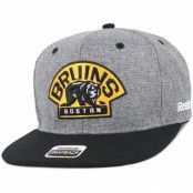 Reebok - NHL Grå snapback Keps - Boston Bruins Linen Snapback @ Hatstore