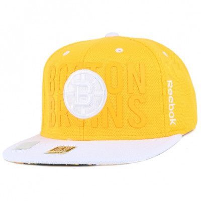 Reebok - NHL Gul snapback Keps - Boston Bruins High D Snapback @ Hatstore