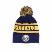 Adidas - NHL Blå pom Beanie - Buffalo Sabres Cuffed Knit Navy/Yellow Pom @ Hatstore