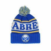 American Needle - NHL Blå pom Beanie - Buffalo Sabres Pillow Line Knit Royal Pom @ Hatstore