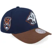 Mitchell&amp;Ness - NHL Blå adjustable Keps - Hatstore Exclusive x Buffalo Sabres Pro Crown Navy/Brown A-frame Adjustable @ Hatstore