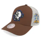 Mitchell&Ness - NHL Brun trucker Keps - Hatstore Exclusive x Buffalo Sabres Sablesway Brown/Cream A-frame Trucker @ Hatstore