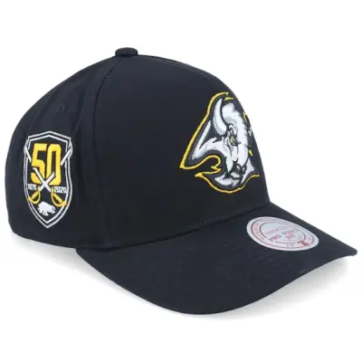 Mitchell&Ness - NHL Svart adjustable Keps - Hatstore Exclusive x Buffalo Sabres Pro Crown Black A-frame Adjustable @ Hatstore