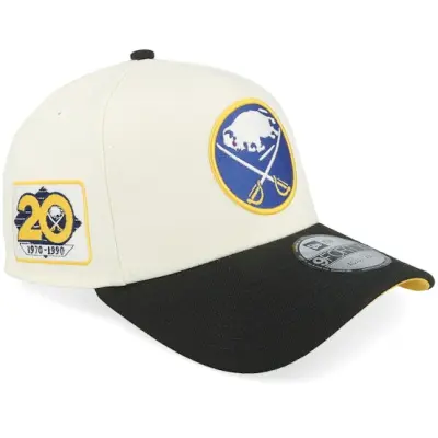 New Era - NHL Vit adjustable Keps - Hatstore Exclusive x Buffalo Sabres 9FORTY Chome/Black A-Frame Adjustable @ Hatstore