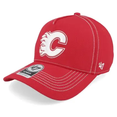 47 Brand - NHL Röd adjustable Keps - Calgary Flames Contrast Stitch 47 Mvp Dt Red A-frame Adjustable @ Hatstore