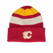 47 Brand - NHL Röd cuff Beanie - Calgary Flames Clubhouse Jennings 47 Beanie Red/White/Yellow Cuff @ Hatstore