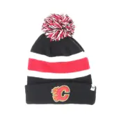 47 Brand - NHL Svart pom Beanie - Calgary Flames Breakaway Knit Black Pom @ Hatstore