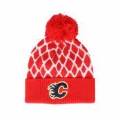 Adidas - NHL Röd pom Beanie - Calgary Flames Culture Cuffed Knit Red Pom @ Hatstore