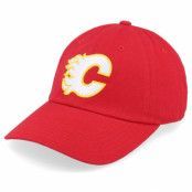 American Needle - NHL Röd unconstructed Keps - Calgary Flames Calgary Flames Blue Line Red Dad Cap @ Hatstore