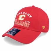 Fanatics - NHL Röd unconstructed Keps - Calgary Flames Unstructured Red Dad Cap @ Hatstore