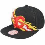 Mitchell&Ness - NHL Svart snapback Keps - Calgary Flames Vintage Paintbrush Black Snapback @ Hatstore