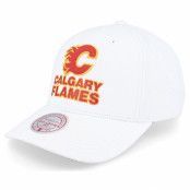 Mitchell&Ness - NHL Vit adjustable Keps - Calgary Flames All In Pro White Adjustable @ Hatstore