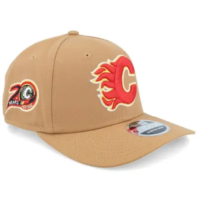 New Era - NHL Beige adjustable Keps - Hatstore Exclusive x Calgary Flames 20th Anniversary 9SEVENTY Bronze Adjustable @ Hatstore