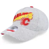 Outerstuff - NHL Grå flexfit Keps - Kids Calgary Flames Overload Heather Procurve @ Hatstore