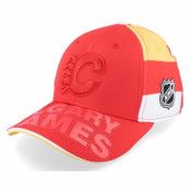 Outerstuff - NHL Röd adjustable Keps - Kids Calgary Flames Face-off Structured Red Adjustable @ Hatstore