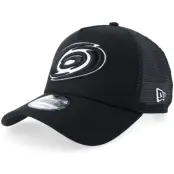 New Era - NHL Svart trucker Keps - Carolina Hurricanes 9FORTY Black/White A-frame Trucker @ Hatstore