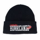 Mitchell&Ness - NHL Svart cuff Beanie - Carolina Hurricanes Billboard Knit Black Cuff @ Hatstore