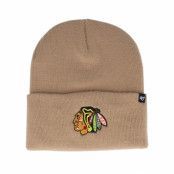 47 Brand - NHL Beige cuff Beanie - Chicago Blackhawks Haymaker Knit Khaki Cuff @ Hatstore