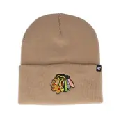 47 Brand - NHL Beige cuff Beanie - Chicago Blackhawks Haymaker Knit Khaki Cuff @ Hatstore