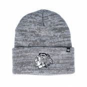 47 Brand - NHL Grå cuff Beanie - Chicago Blackhawks Brain Freeze Dark Grey Cuff @ Hatstore