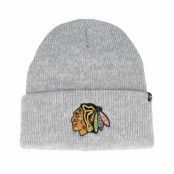 47 Brand - NHL Grå cuff Beanie - ChicagoBlackhawks Brain Freeze Knit Heather Grey Cuff @ Hatstore