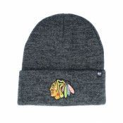 47 Brand - NHL Grå cuff Beanie - Chicago Blackhawks Tabernacle Cuff Knit Charcoal Cuff @ Hatstore