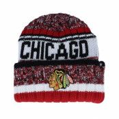 47 Brand - NHL Röd cuff Beanie - Chicago Blackhawks Quick Route Knit Black Cuff @ Hatstore