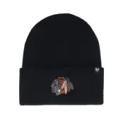 47 Brand - NHL Svart cuff Beanie - Chicago Blackhawks Haymaker 47 Beanie Black Cuff @ Hatstore