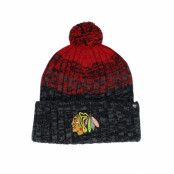 47 Brand - NHL Svart pom Beanie - Chicago Blackhawks Cascade 47 Cuff  Beanie Black/Red Pom @ Hatstore