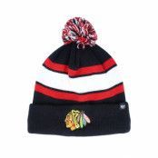 47 Brand - NHL Svart pom Beanie - Chicago Blackhawks Wayland Cuff Knit Black Pom @ Hatstore