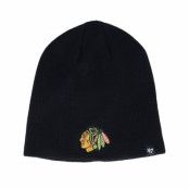 47 Brand - NHL Svart traditionalbeanie Beanie - Chicago Blackhawks Black Beanie @ Hatstore