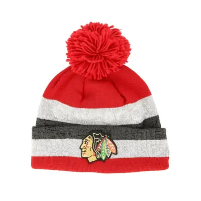 Adidas - NHL Röd pom Beanie - Chicago Blackhawks Juliet Tuft Knitted Pom @ Hatstore