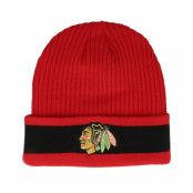 Fanatics - NHL Röd cuff Beanie - Chicago Blackhawks Beanie Red/Black Cuff @ Hatstore