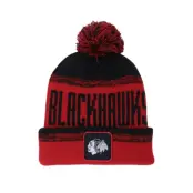 Fanatics - NHL Röd pom Beanie - Chicago Blackhawks Thrive Red/Black Pom @ Hatstore