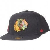 Keps Chicago Blackhawks Sure Shot Black Snapback - 47 Brand - Svart Snapback