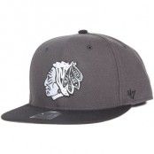 Keps Chicago Blackhawks Sure Shot Two Tone Charcoal Snapback - 47 Brand - Grå Snapback