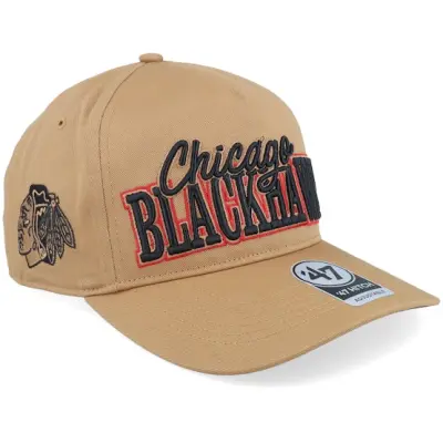 47 Brand - NHL Beige adjustable Keps - Hatstore Exclusive x Chicago Blackhawks Barnes 47 Hitch Camel A-frame Adjustable @ Hatstore
