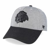 47 Brand - NHL Grå adjustable Keps - Chicago Blackhawks All In Mvp Grey/black Adjustable @ Hatstore