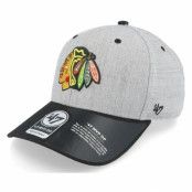 47 Brand - NHL Grå adjustable Keps - Chicago Blackhawks Storm Cloud Mvp DP Charcoal/Black Adjustable @ Hatstore