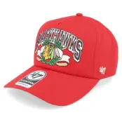 47 Brand - NHL Röd adjustable Keps - Chicago Blackhawks NHL Laurel Captain Dtr Red Adjustable @ Hatstore