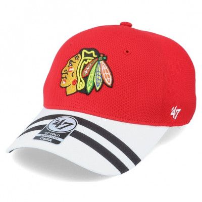 47 Brand - NHL Röd flexfit Keps - Chicago Blackhawks Jersey Solo Red Flexfit @ Hatstore