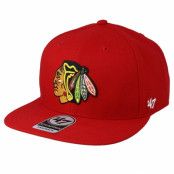 47 Brand - NHL Röd snapback Keps - Chicago Blackhawks No Shot 47 Captain Red Snapback @ Hatstore