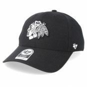 47 Brand - NHL Svart adjustable Keps - Chicago Blackhawks 47 Mvp Wool Black/Black&White Adjustable @ Hatstore