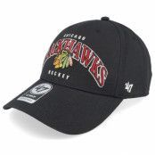 47 Brand - NHL Svart adjustable Keps - Chicago Blackhawks Broadfield Mvp Black Adjustable @ Hatstore